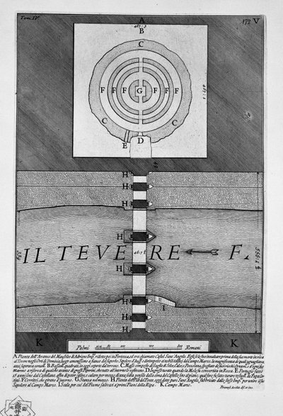Mausoleum of Hadrian by Giovanni Battista Piranesi